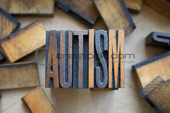 Autism Letterpress Type