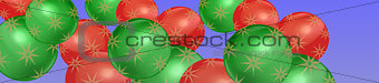 Simple Christmas bauble background