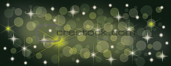 Christmas starry panoramic background