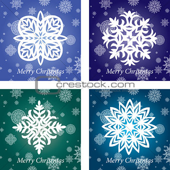 collection of handmade snowflakes