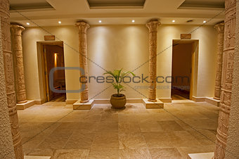 Interior of a luxury health spa