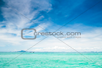 Blue sunny sea