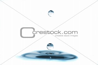 isolated water droplets
