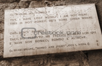Juliet's love declaration for Romeo