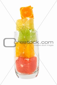 Natural fruit juice with high fiber content