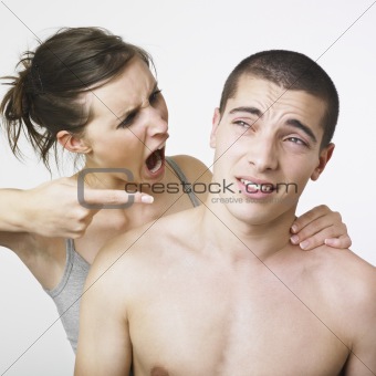 Couple in dispute