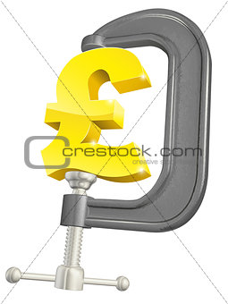 Pound sign in clamp concept
