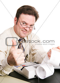 Tax Accountant Giving Thumbs Up