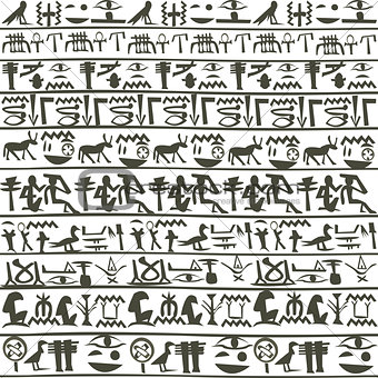 Egyptian hieroglyphics background