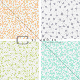 Set of Seamless Dotted Backgrounds