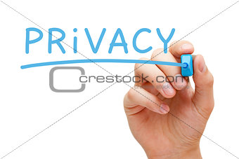 Privacy Blue Marker
