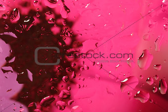 color abstract background with water drops