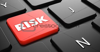 Risk on Red Keyboard Button.