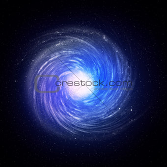 Illustration of a spiral galaxy