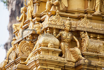 Sri Subramaniar Temple Exterior Closeup