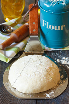 Ingredients for bread cooking.