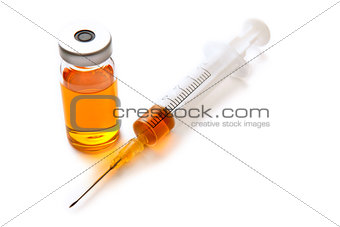 Syringe and drug