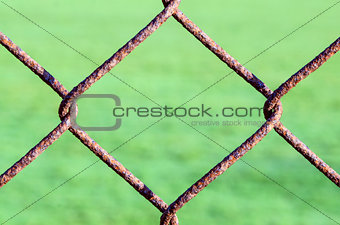 Rusty Chain Link Fence