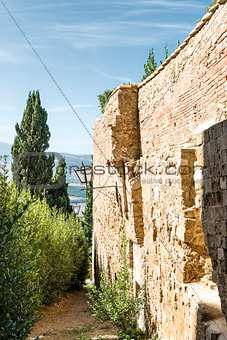 Wall in Pienza