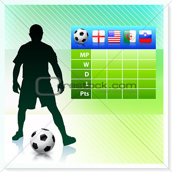 Soccer/Football Group C on Vector Background