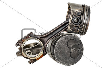 Two pistons and connecting rods