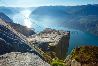 Preikestolen massive cliff top (Norway)