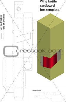 Cardboard box template
