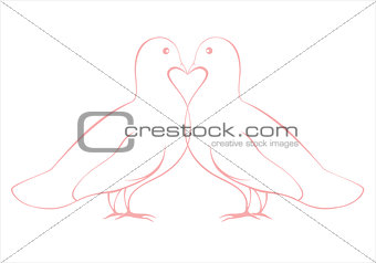 pair of love doves