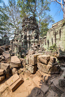 Ta Prohm temple at Angkor Wat, Siem Reap, Cambodia.