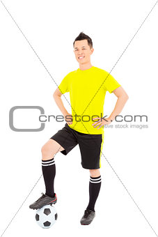 Portrait of professional soccer player
