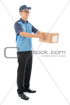 Asian delivery man