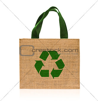 Shopping bag made out of sack