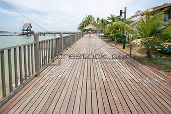 Changi Point Boardwalk in Singapore