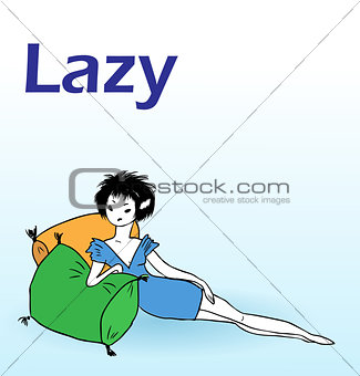 Lazy and Bored younf women.