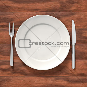 Dish on table