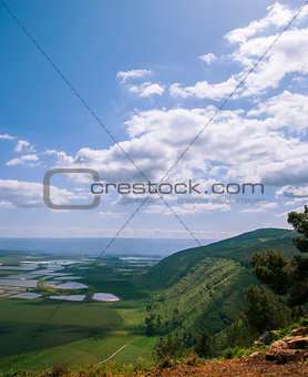 Mount Gilboa view from the top ,Israel