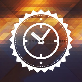Time Concept on Triangle Background.