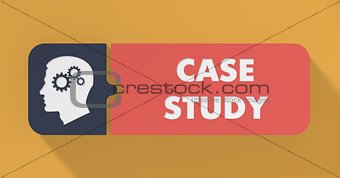 Case Study Concept in Flat Design.