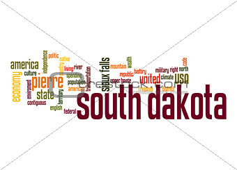 South Dakota word cloud