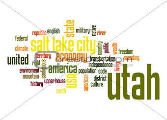 Utah word cloud