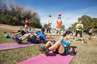 Outdoor Bootcamp Fitness Class