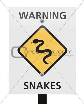 snakes warning sign