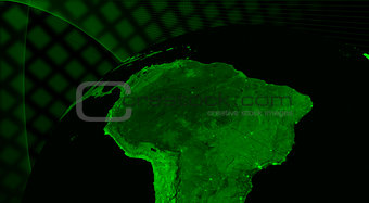 South America technology concept
