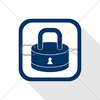 lock flat icon