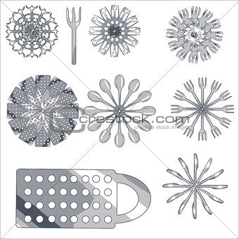 Set of decorative products
