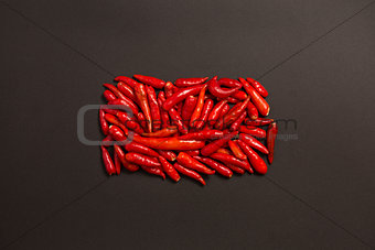 Non-stem red bird eye chili pepper 