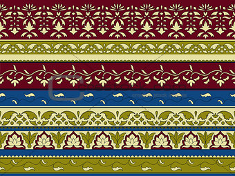 Vector seamless floral pattern, indian style