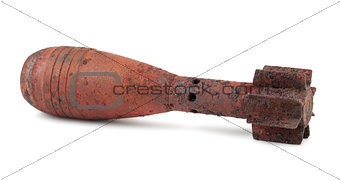 Rusty mortar shell