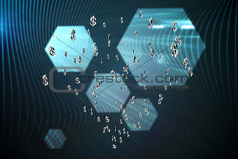 Composite image of currency icons