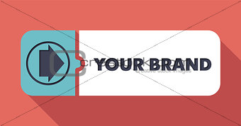 Your Brand Concept in Flat Design.